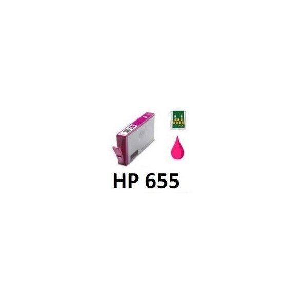 HP CZ111A, 655XL M. (bíbor) prémium kategóriájú utángyártott chipes tintapatron, patron