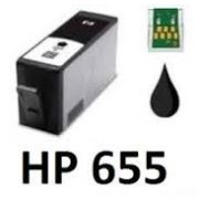   HP CZ109A, 655XL BK. (fekete) prémium kategóriájú utángyártott chipes tintapatron, patron