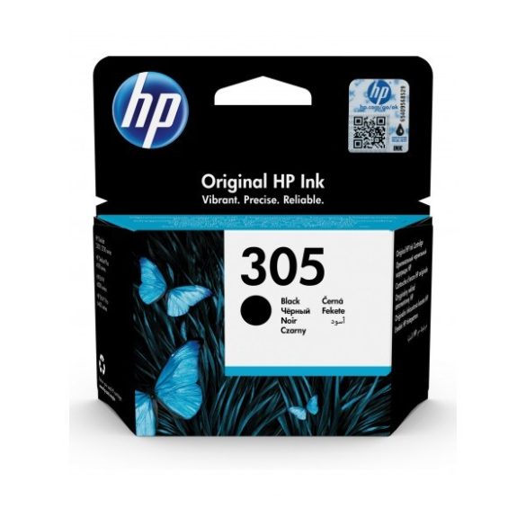 HP 305 (BK) (3YM61AE) eredeti fekete tintapatron 