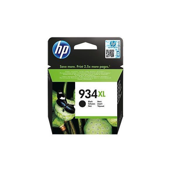HP 934XL nagy kapacitású fekete eredeti patron C2P23AE