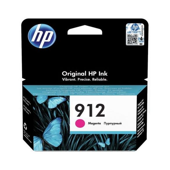 HP 912, 3YL78AE tintapatron, bíborvörös (magenta), eredeti