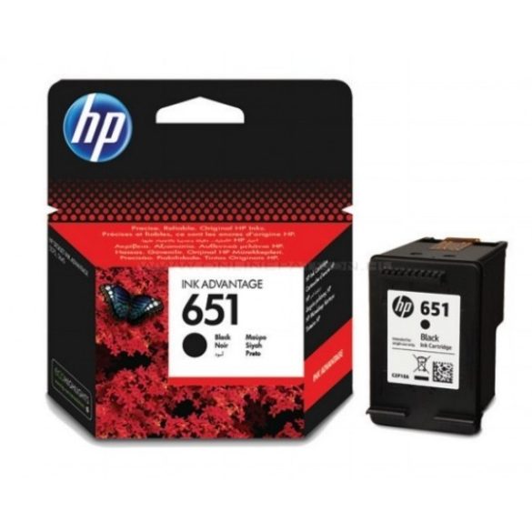 HP C2P10AE Black No.651 tintapatron eredeti