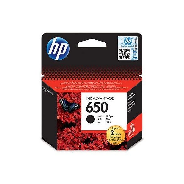 HP CZ101, 650  Bk. (fekete) tintapatron