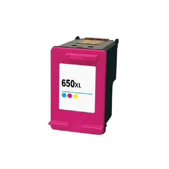 HP 650XL, CZ102AE, XL kapacitású színes prémium utángyártott tintapatron, patron (560 oldal)