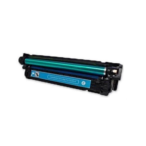 HP CE401A (507A), cyan-kék prémium utángyártott TONER (laserjet m500 m551) 7000 oldal 